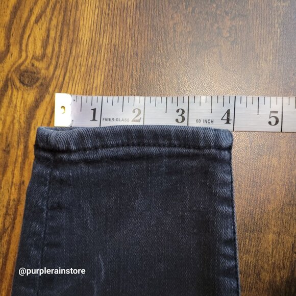 American Eagle Jeans 0 S Hi Rise Jegging Next Level Stretch Black Wash Denim - Picture 12 of 13